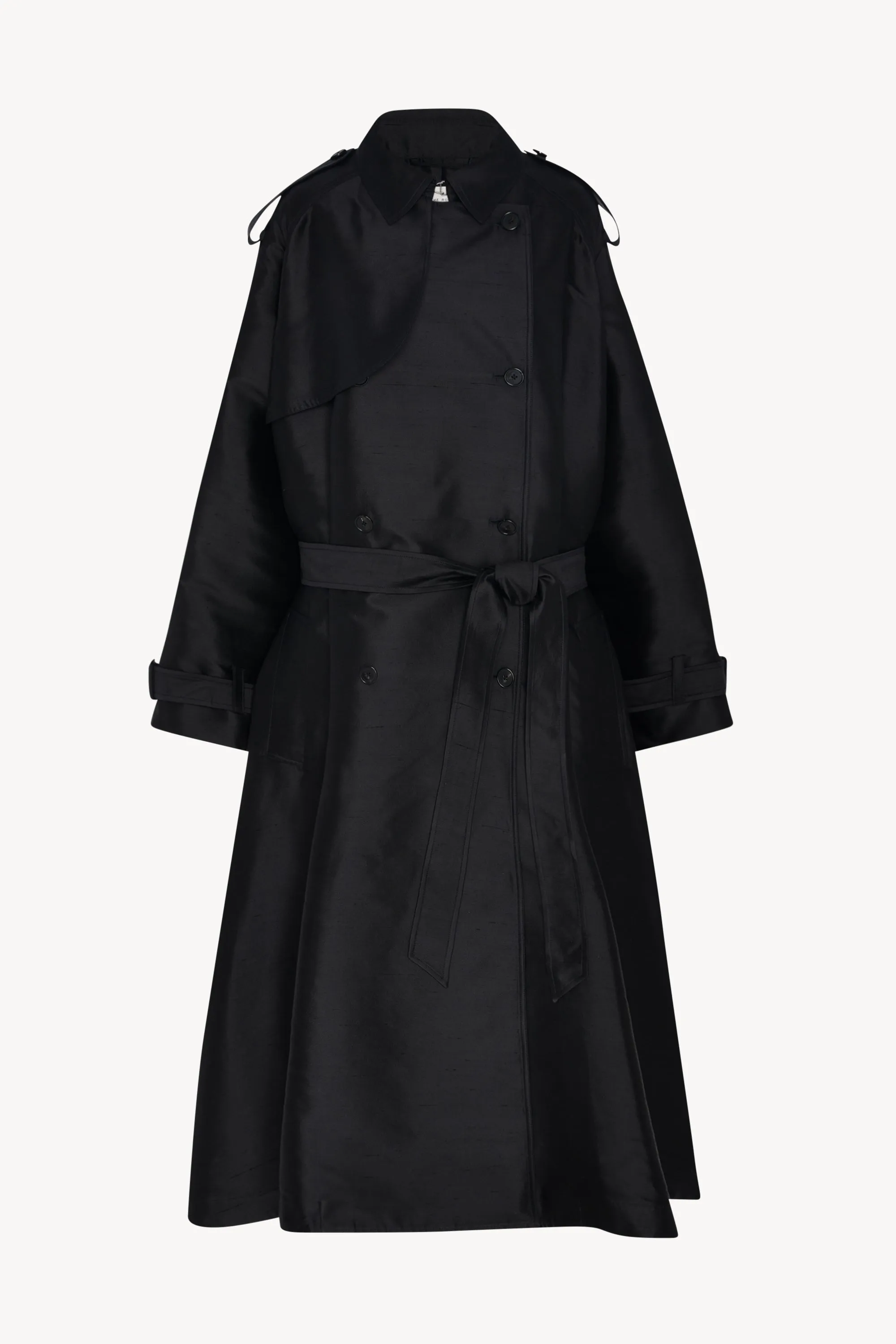 Domeka Coat in Silk sold by The Row