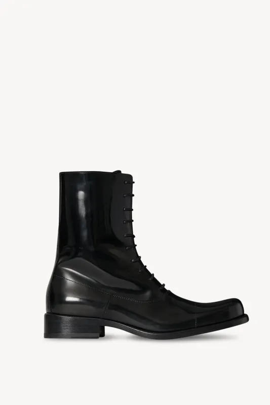 Kai Lace Up Boot in Leather sold by The Row
