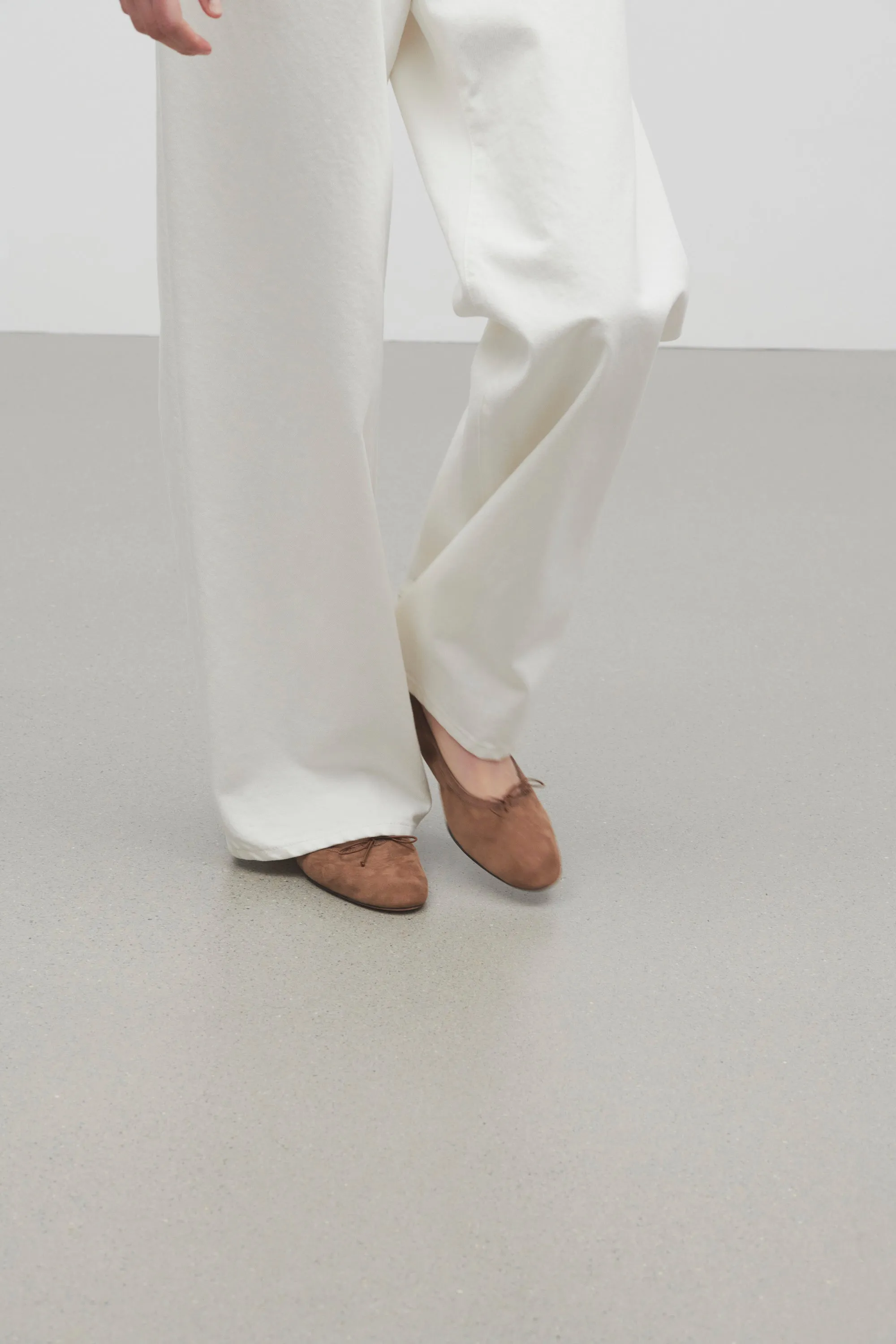 Awar Heeled Ballerina in Suede sold by The Row product image thumbnail 4