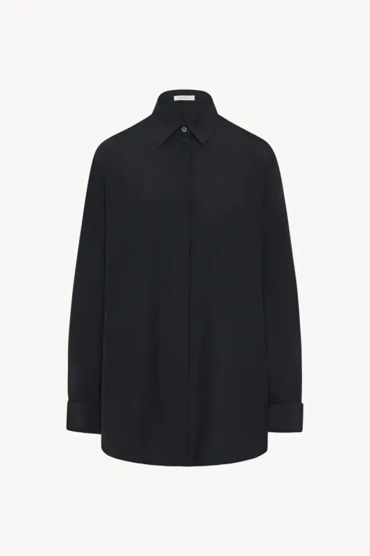 Sisella Shirt in Silk and Wool sold by The Row