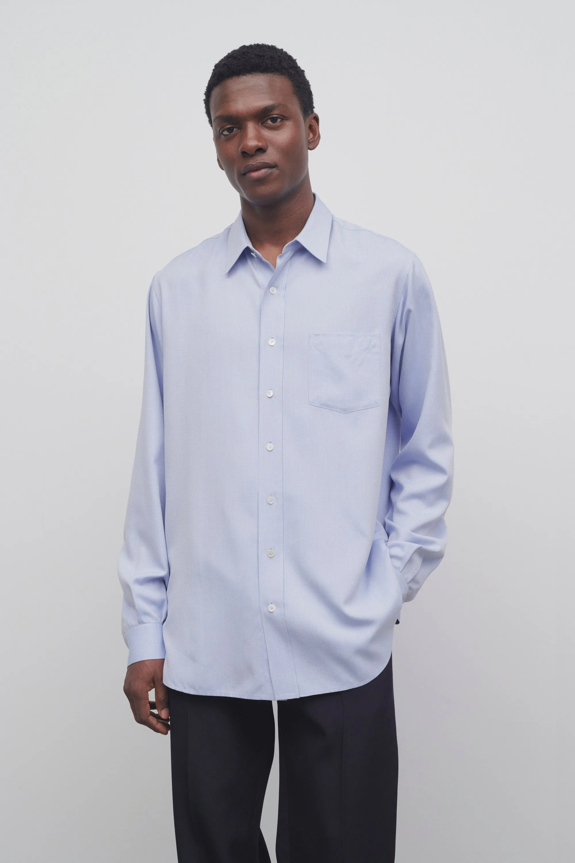 Cardiff Shirt in Silk sold by The Row product image thumbnail 3