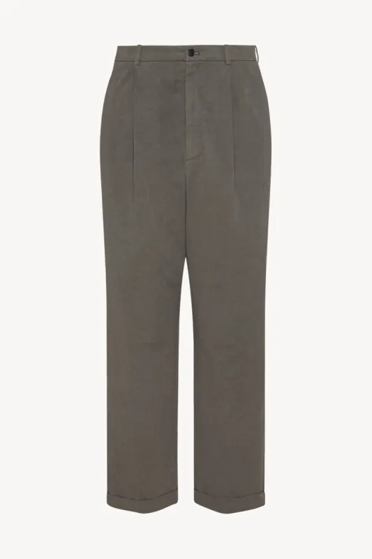 Keenan Pant in Cotton and Linen sold by The Row