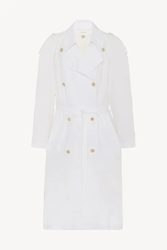 Denver Coat in Cotton sold by The Row