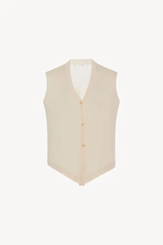 Harrell Vest in Wool sold by The Row