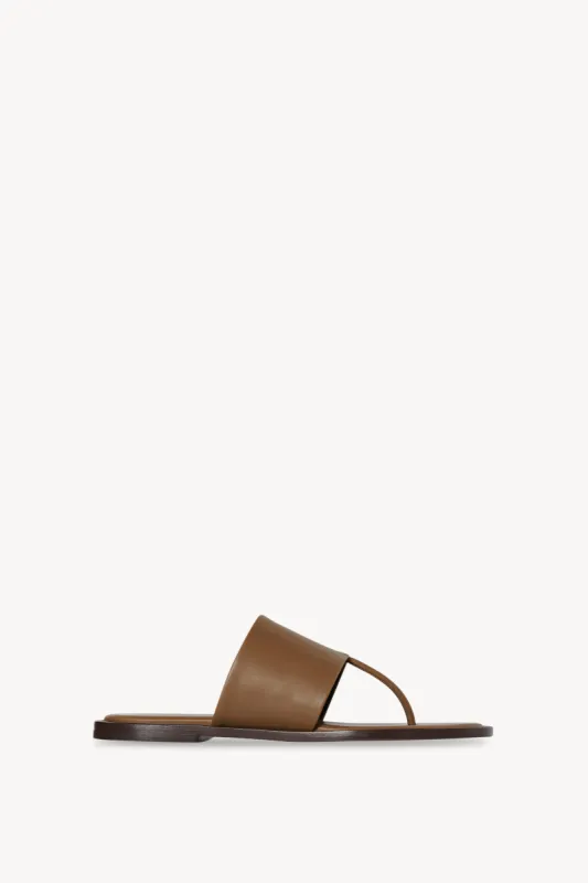 Signum Flat Sandal in Leather sold by The Row
