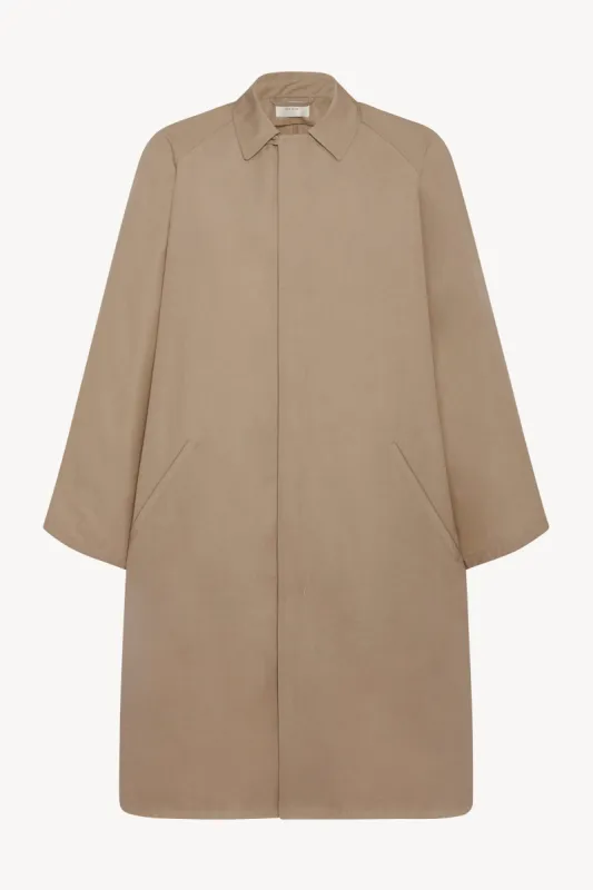 Flemming Coat in Cotton sold by The Row