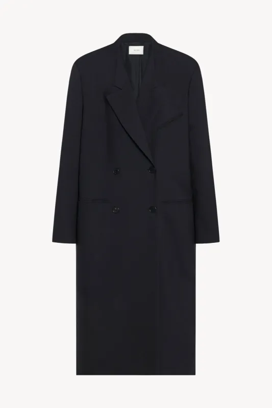 Indra Coat in Wool sold by The Row