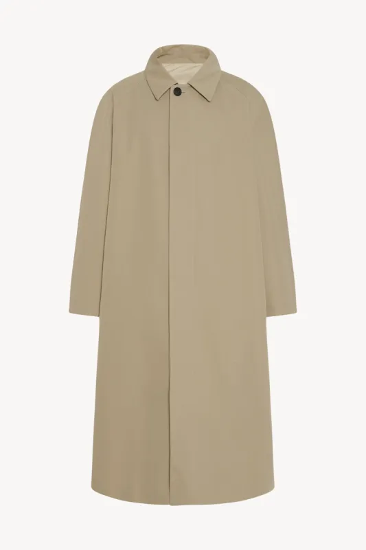 Johnson Coat in Cotton and Nylon sold by The Row