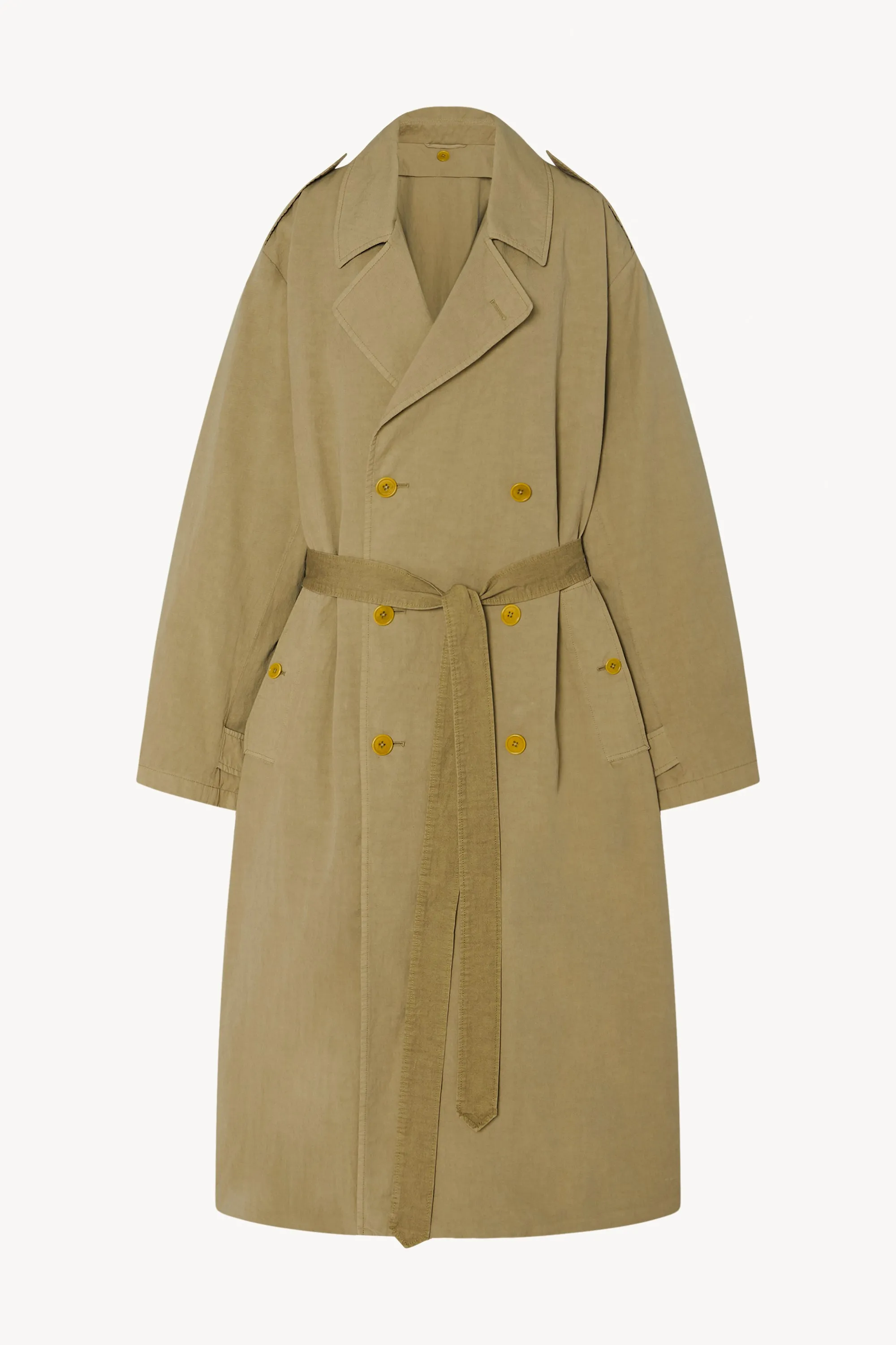 Montrose Coat in Cotton and Linen sold by The Row