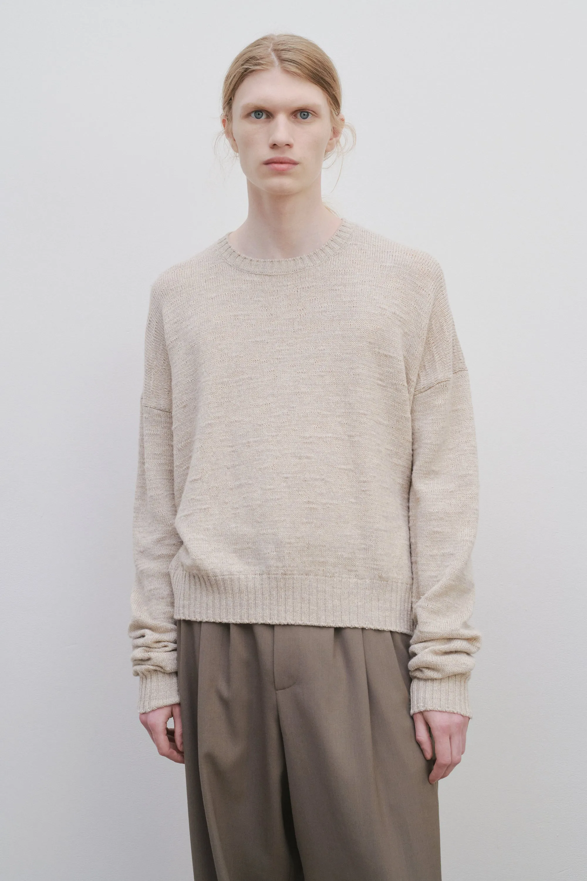 Gary Top in Virgin Wool and Linen sold by The Row product image thumbnail 3