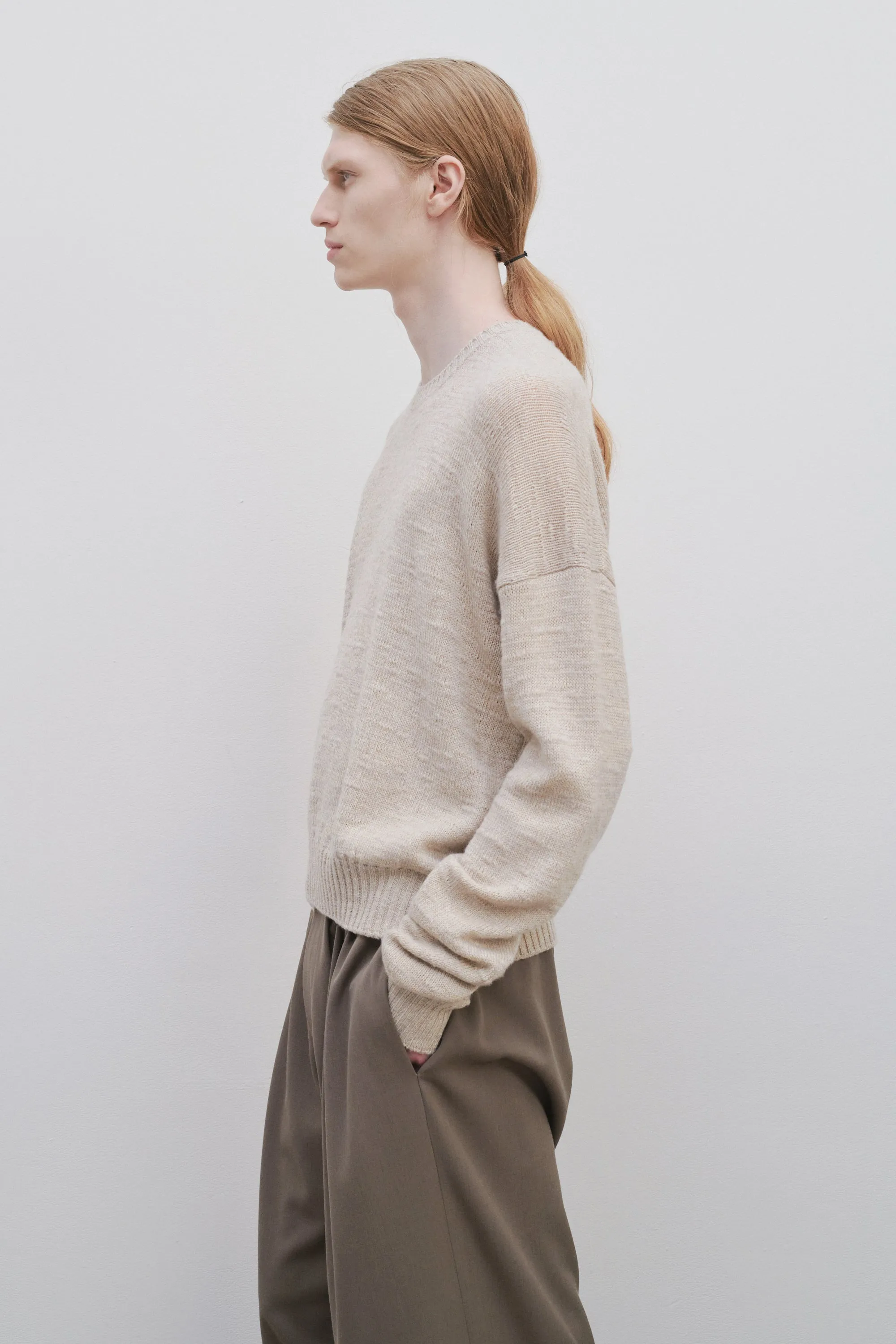 Gary Top in Virgin Wool and Linen sold by The Row product image thumbnail 4