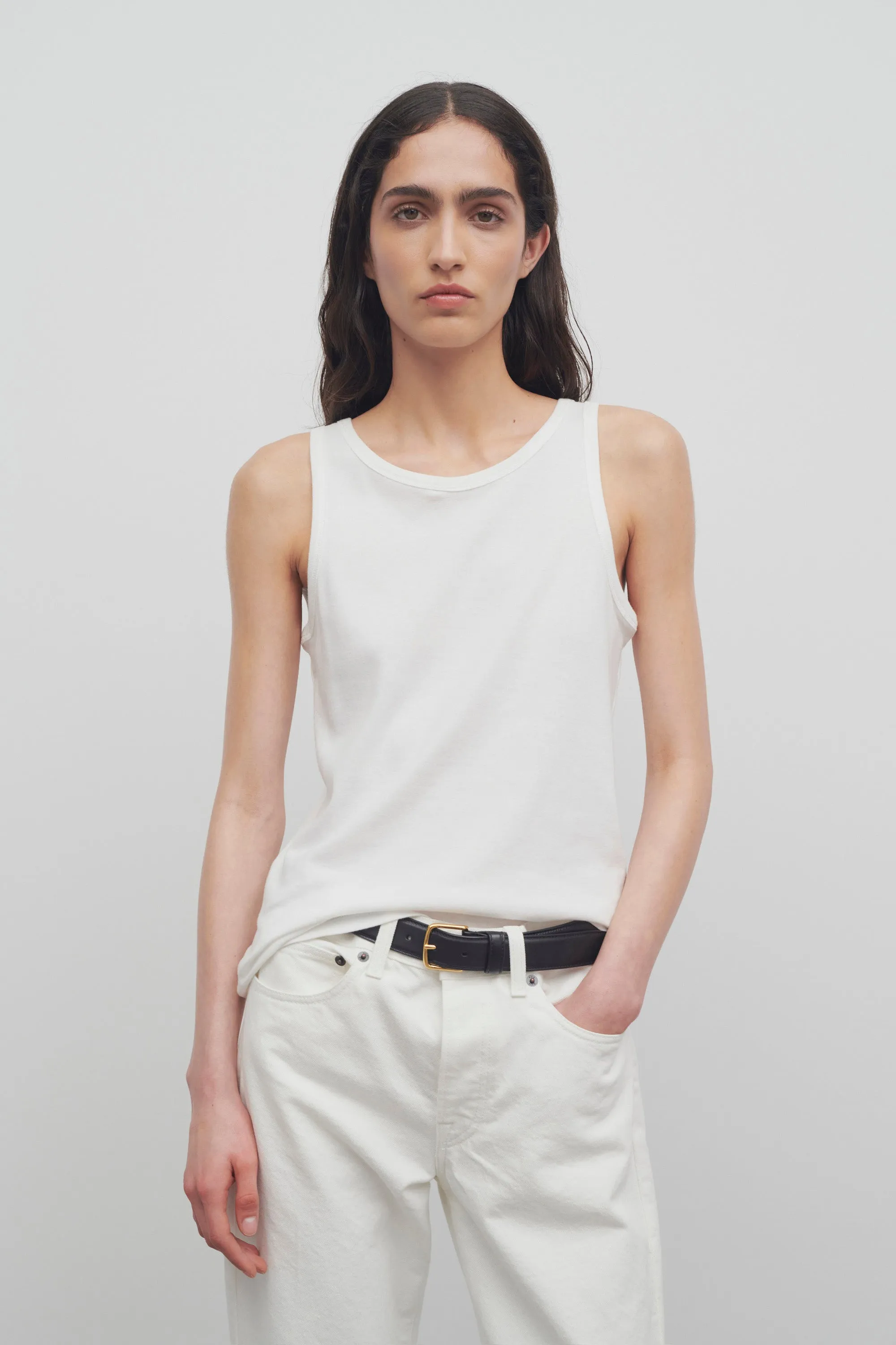 Frankie Tank Top in Organic Cotton sold by The Row product image thumbnail 3