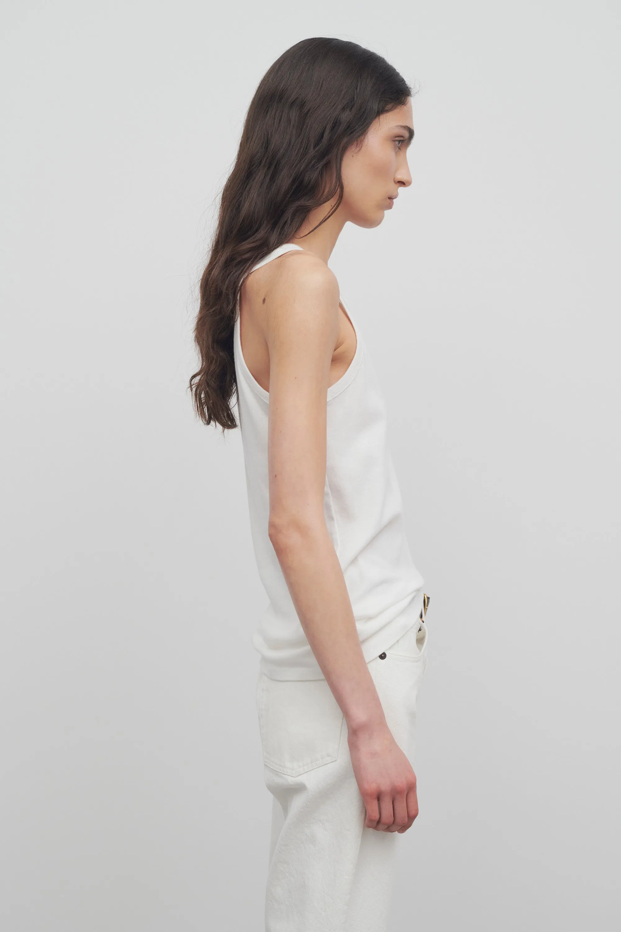 Frankie Tank Top in Organic Cotton sold by The Row product image thumbnail 4