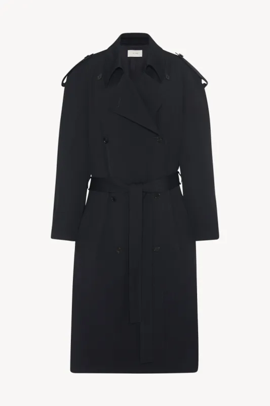 Denver Coat in Virgin Wool sold by The Row