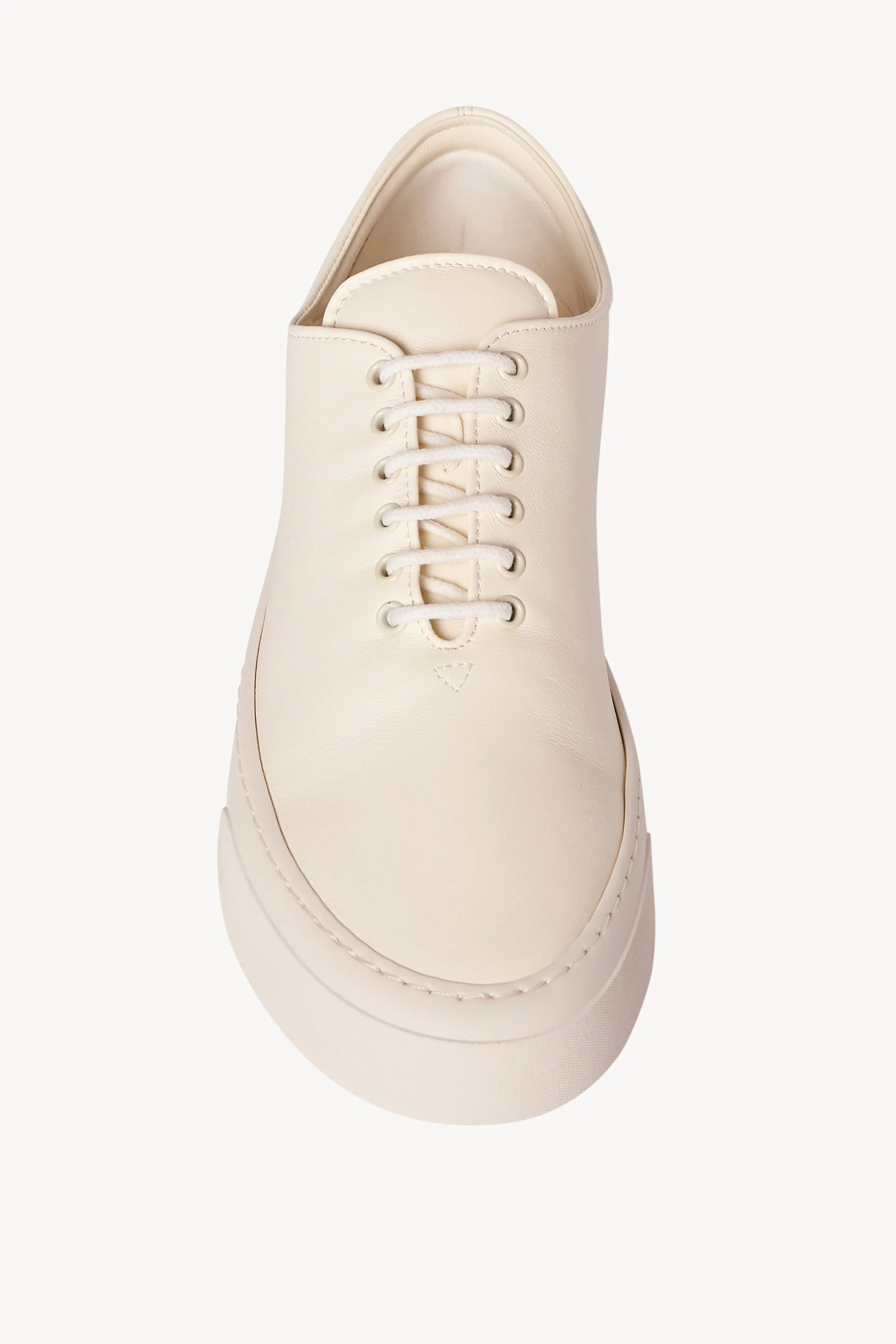 Marie H Lace-Up Sneaker in Leather sold by The Row product image thumbnail 3