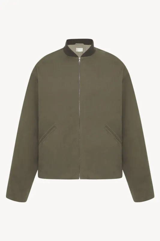 Kongis Jacket in Cotton and Cashmere sold by The Row