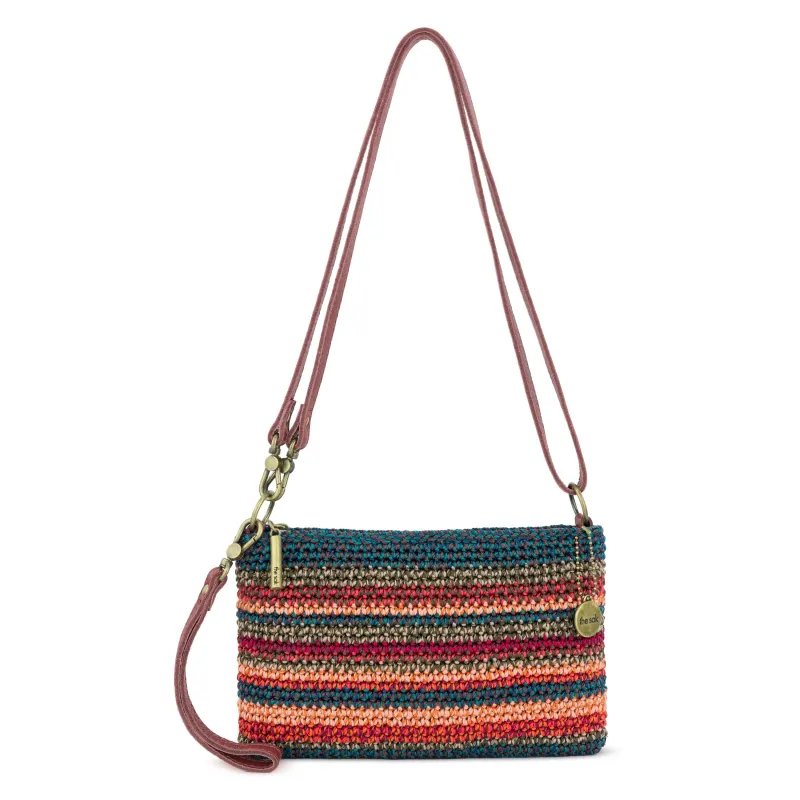 Vita Convertible Wristlet - Hand Crochet - Woodland Stripe made by The Sak