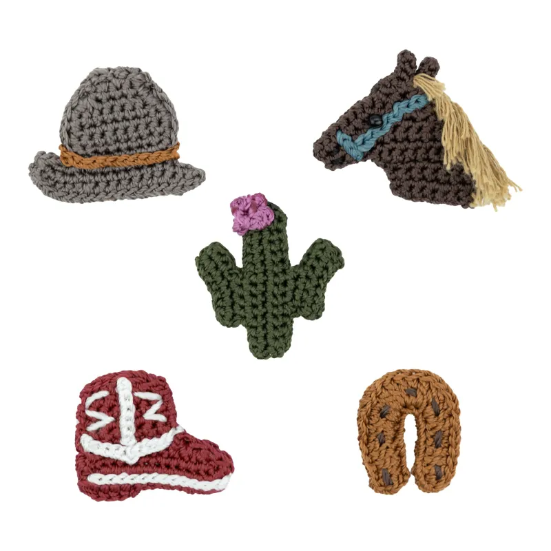 Yarnicharmz 5 Pack - Hand Crochet - Western made by The Sak