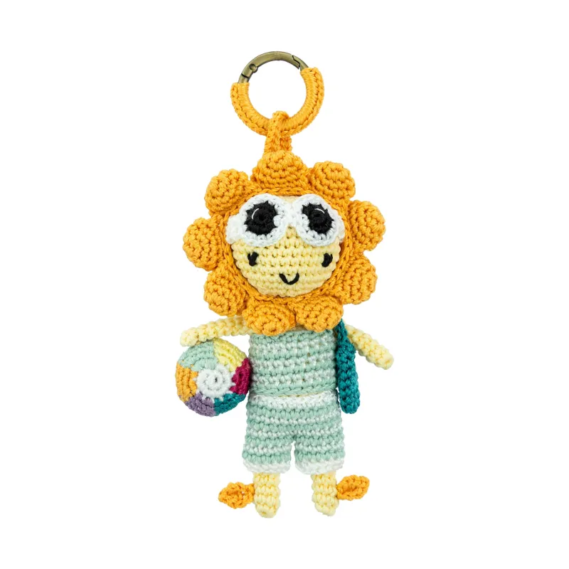 Sunbudz Sunflower Dangle - Hand Crochet - Shellee made by The Sak