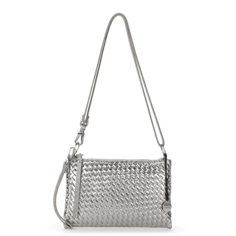 Vita Convertible Wristlet - Leather - Pyrite Woven made by The Sak