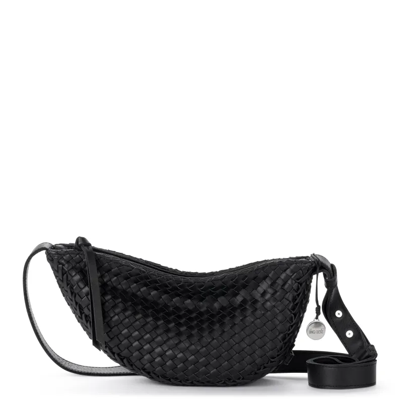 Tess Sling - Leather - Woven Black made by The Sak