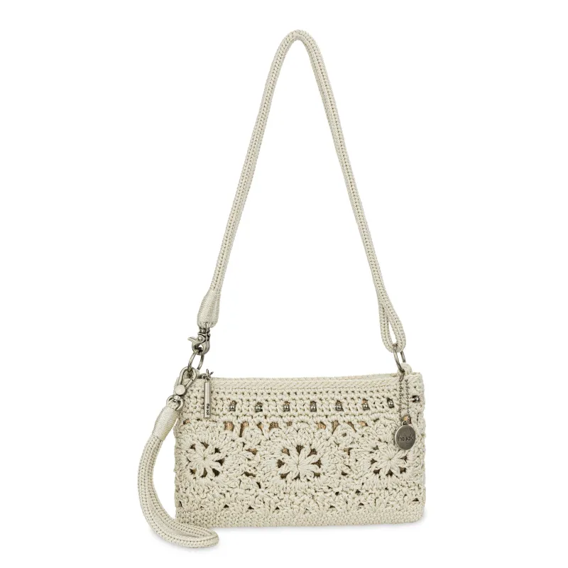 Vita Convertible Wristlet - Hand Crochet - Natural Medallion made by The Sak