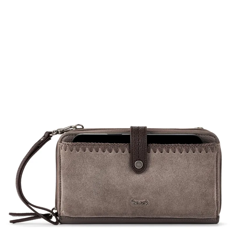 Iris Smartphone Wallet - Leather - Mushroom Suede made by The Sak