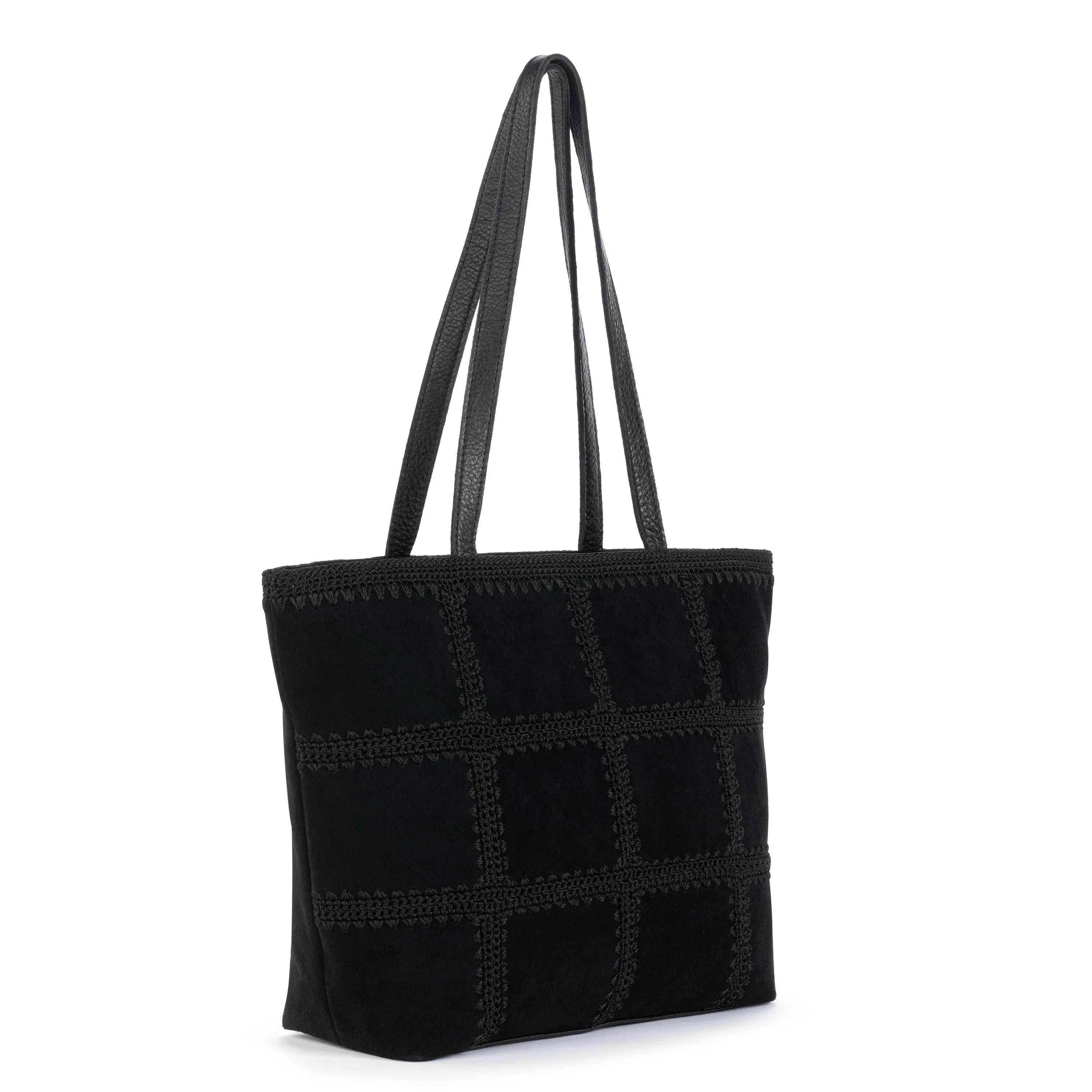 Metro Tote - Leather - Black Suede Patch sold by The Sak product image thumbnail 2