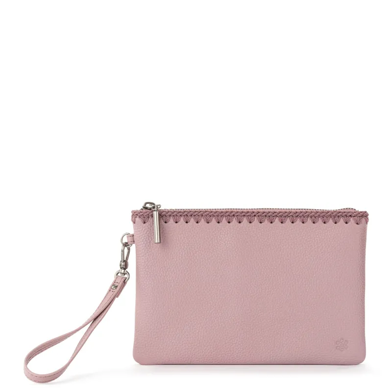 Vita Wristlet - Leather - Rosewood made by The Sak
