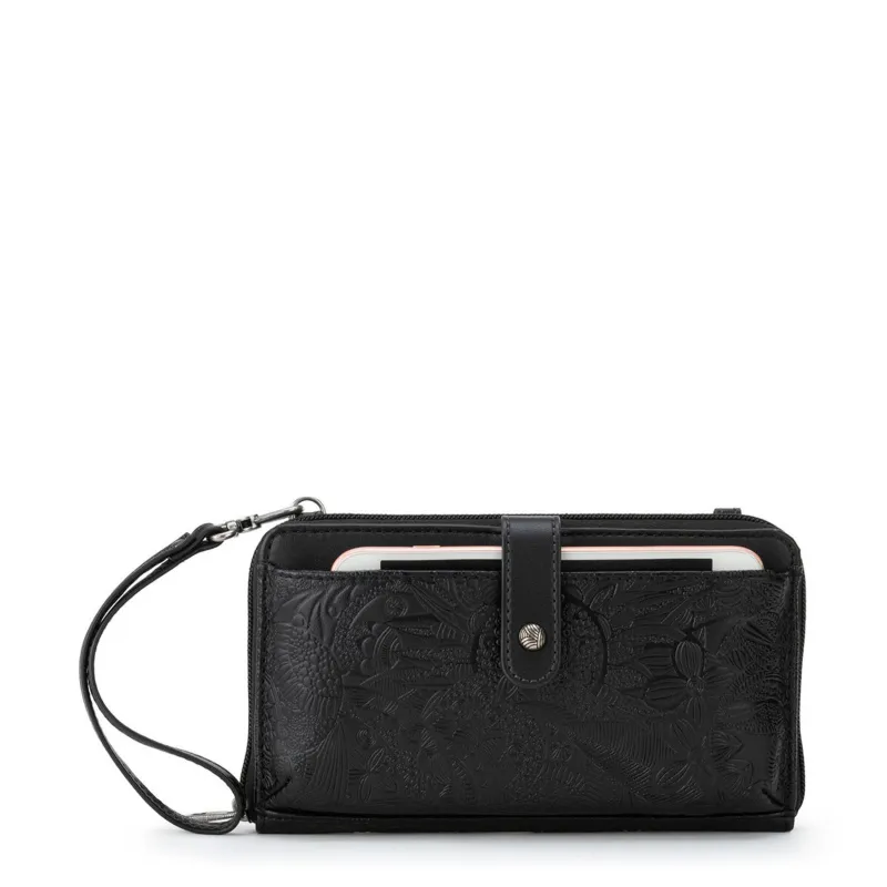 Arcadia Smartphone Wallet - Vegan Leather - Black made by Sakroots