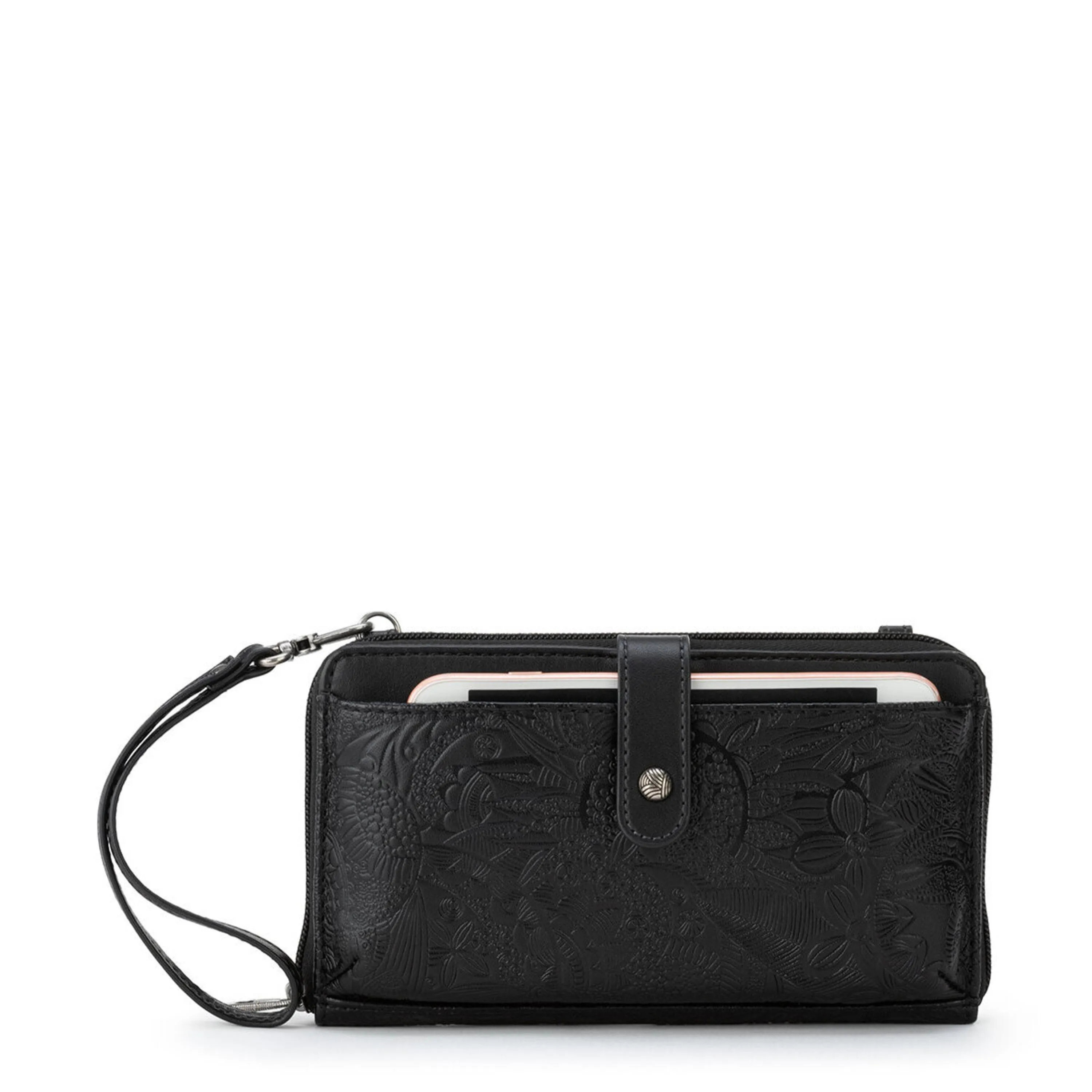 Arcadia Smartphone Wallet - Vegan Leather - Black sold by The Sak