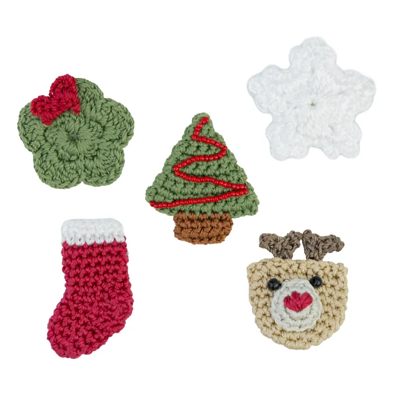 Yarnicharmz 5 Pack - Hand Crochet - Christmas made by The Sak