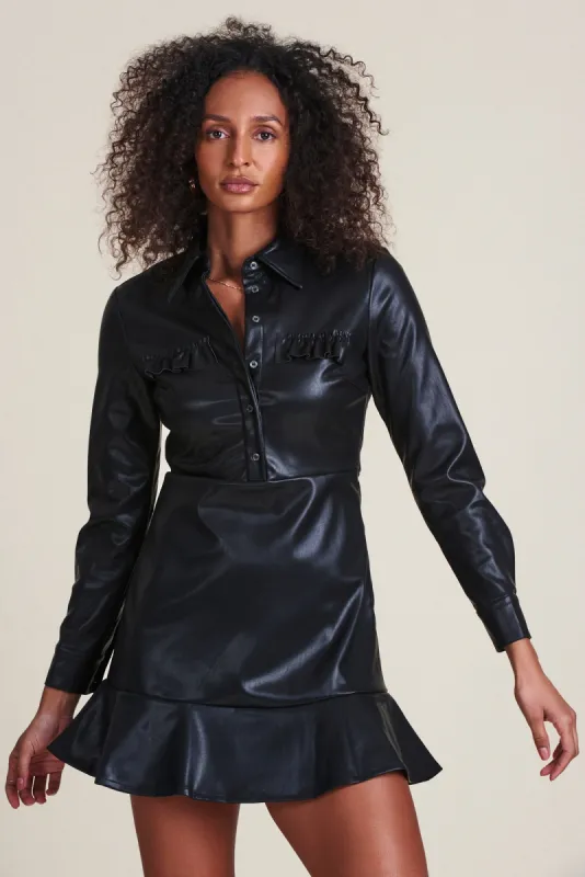 The Leather Dress sold by The Shirt by Rochelle Behrens