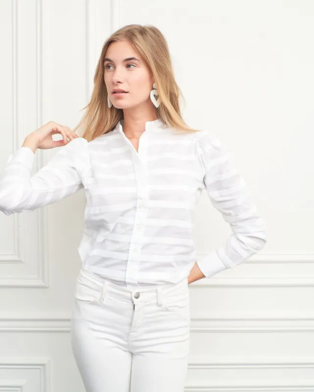 The Puff Shoulder Shirt sold by The Shirt by Rochelle Behrens