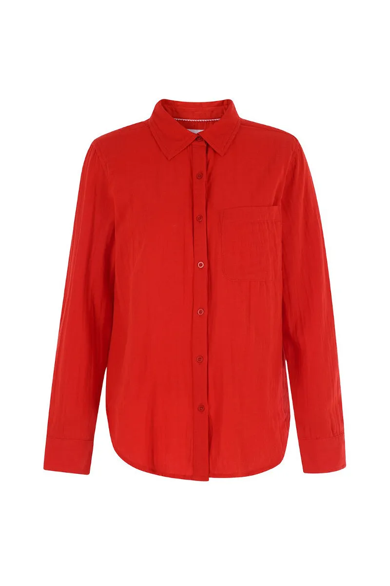 The Super Relaxed Boyfriend Shirt in Gauze sold by The Shirt by Rochelle Behrens product image thumbnail 5