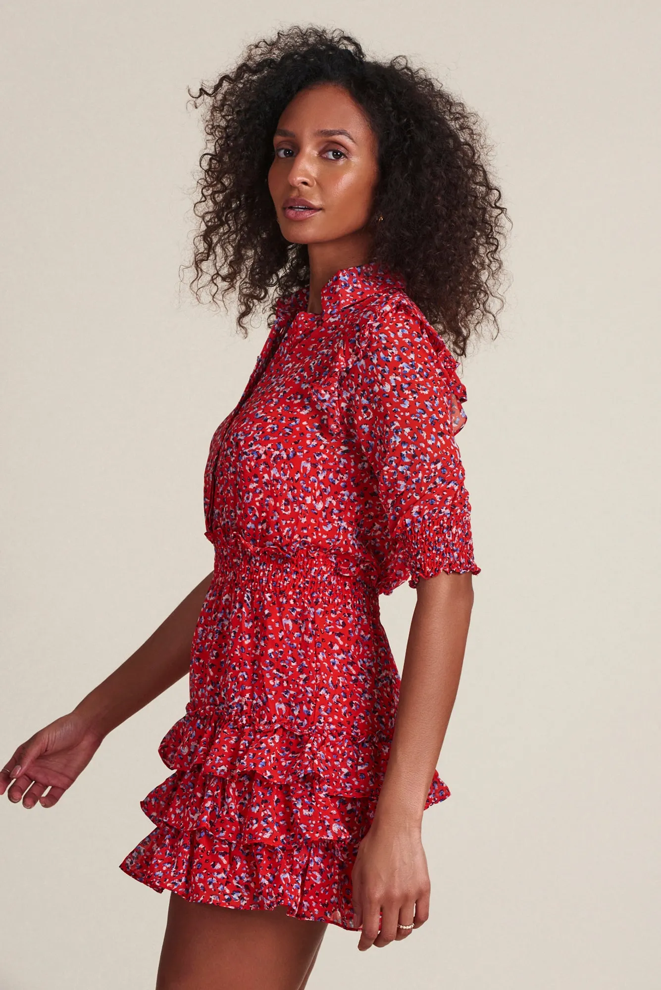 The Ruffled Tiered Minidress sold by The Shirt by Rochelle Behrens product image thumbnail 3