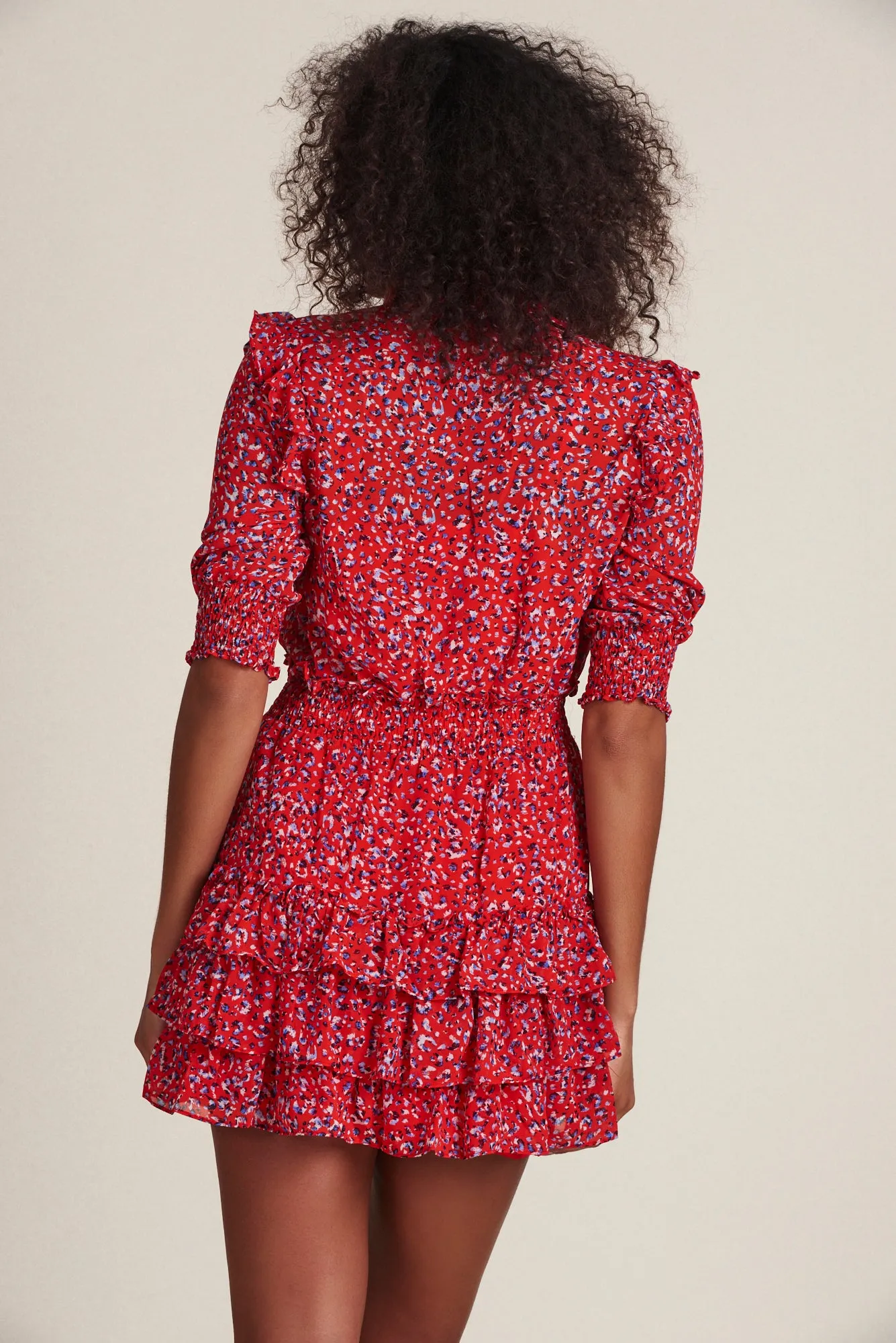 The Ruffled Tiered Minidress sold by The Shirt by Rochelle Behrens product image thumbnail 4