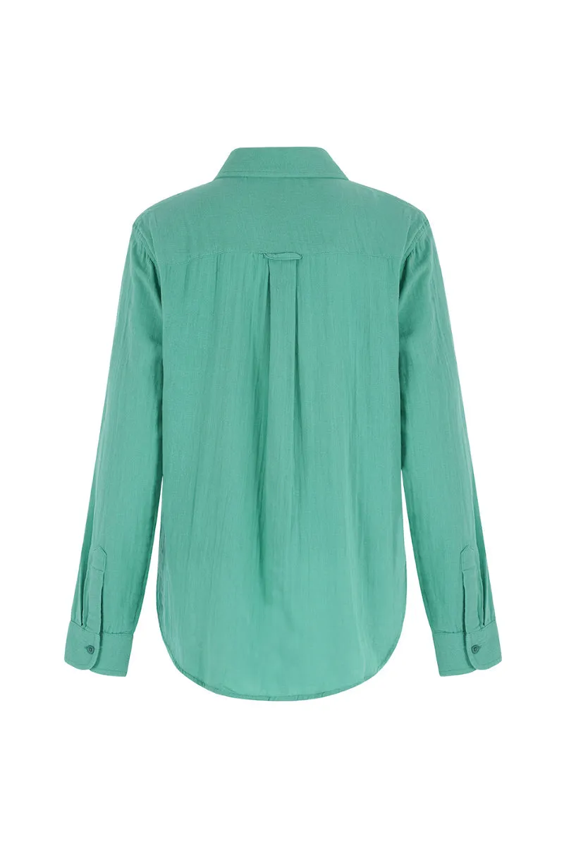 The Super Relaxed Boyfriend Shirt in Gauze sold by The Shirt by Rochelle Behrens product image thumbnail 5