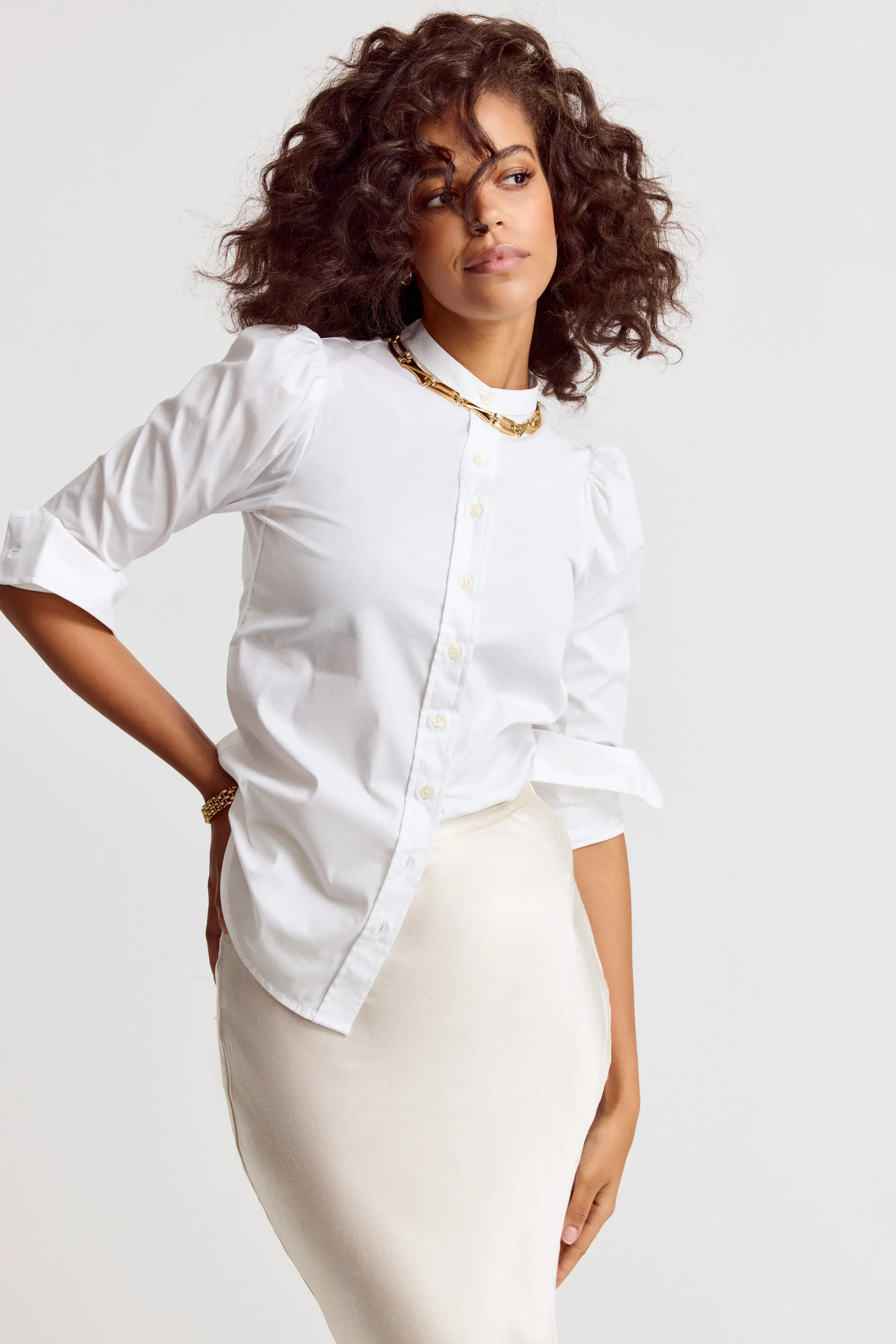 The Puff Shoulder Shirt sold by The Shirt by Rochelle Behrens product image thumbnail 4