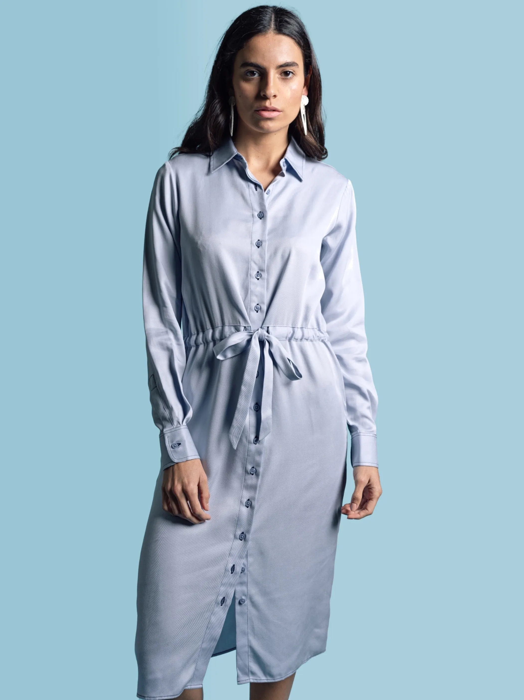 The Shirtdress with Tie Waist sold by The Shirt by Rochelle Behrens product image thumbnail 2