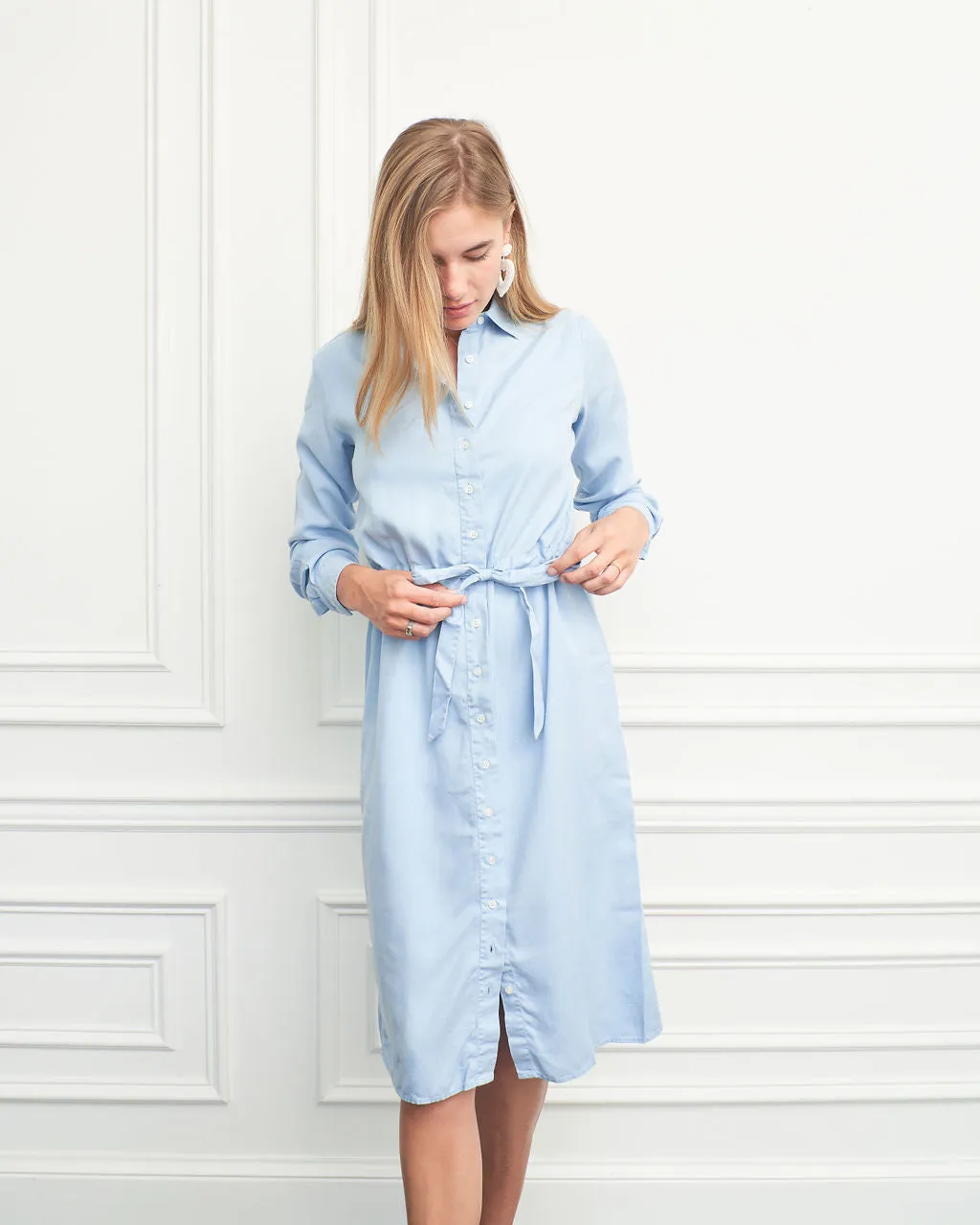 The Shirtdress with Tie Waist sold by The Shirt by Rochelle Behrens product image thumbnail 4