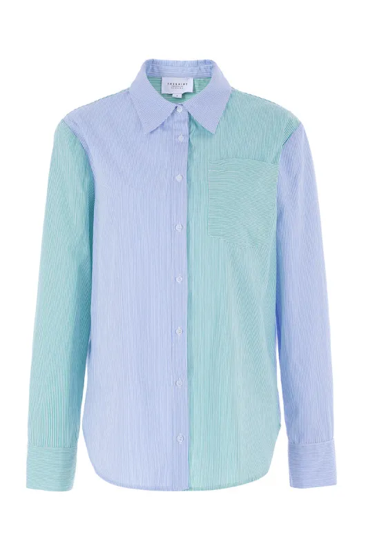 The Boyfriend Shirt in Stripe sold by The Shirt by Rochelle Behrens