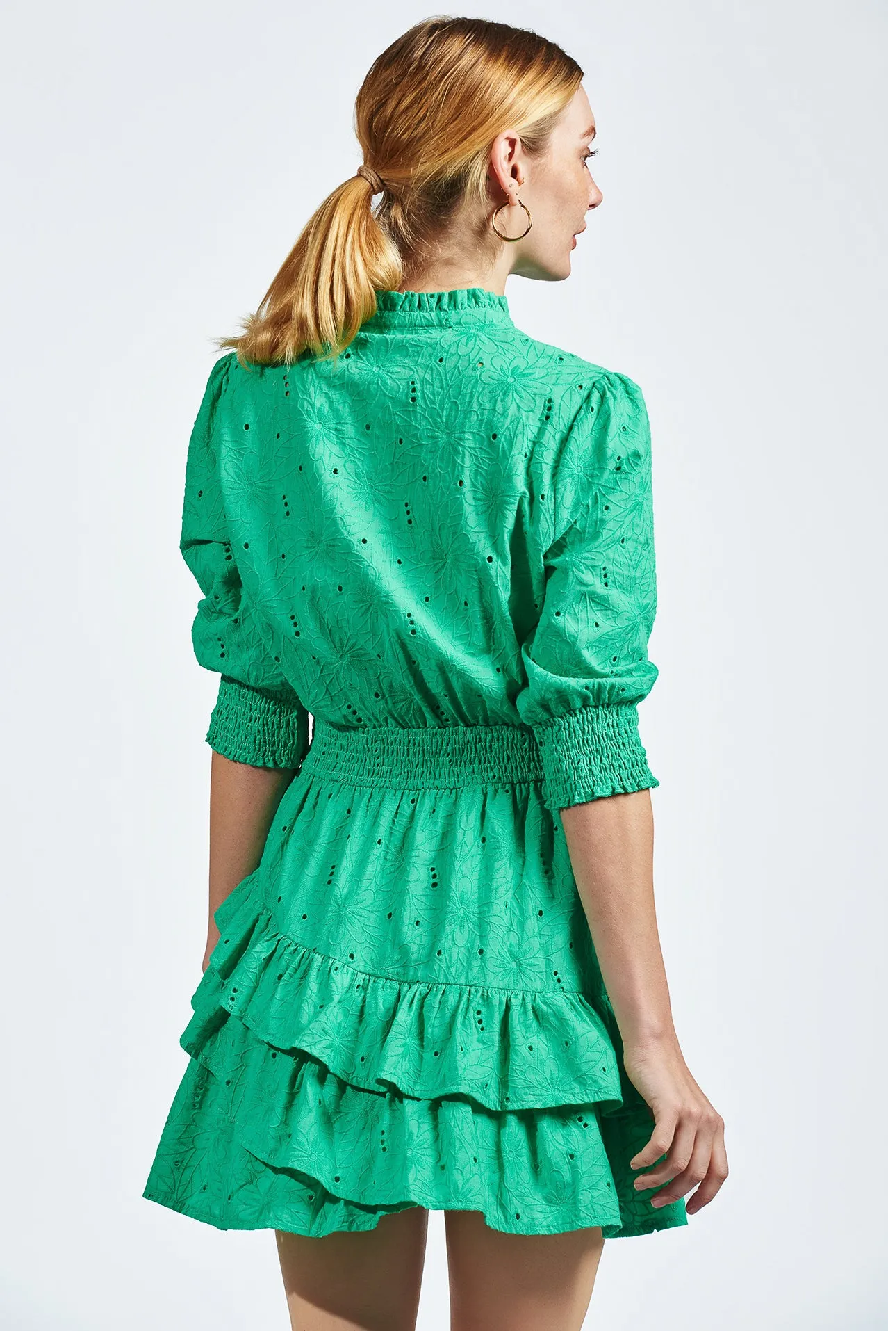 The Ruffle Tiered Mini Dress sold by The Shirt by Rochelle Behrens product image thumbnail 4