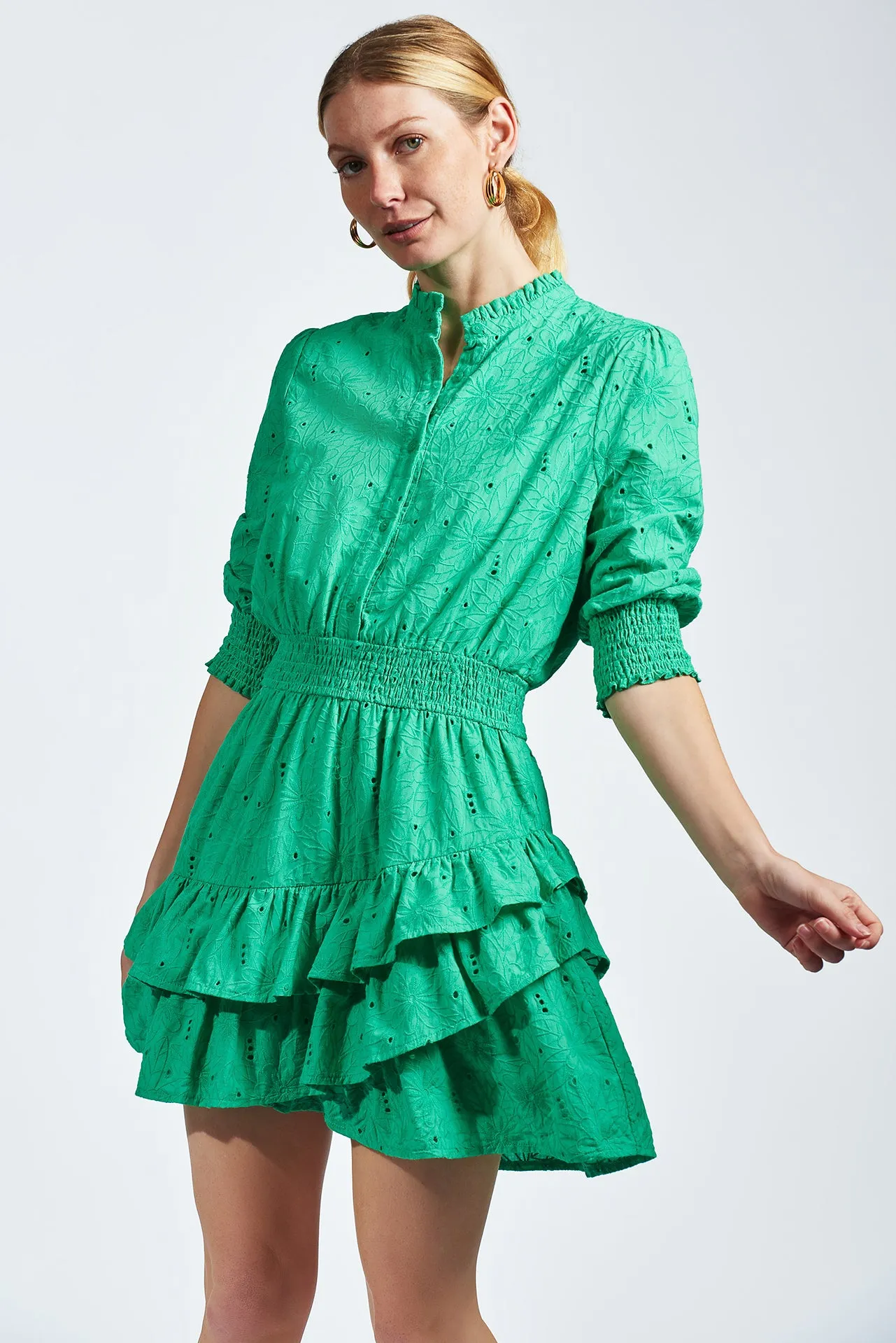 The Ruffle Tiered Mini Dress sold by The Shirt by Rochelle Behrens product image thumbnail 2