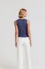 The Sleeveless Brett Shirt sold by The Shirt by Rochelle Behrens