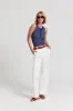 The Sleeveless Brett Shirt sold by The Shirt by Rochelle Behrens