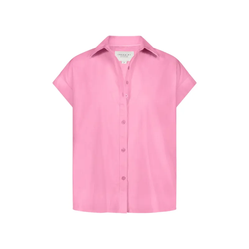 The Short Sleeve Boyfriend Shirt in Cotton sold by The Shirt by Rochelle Behrens