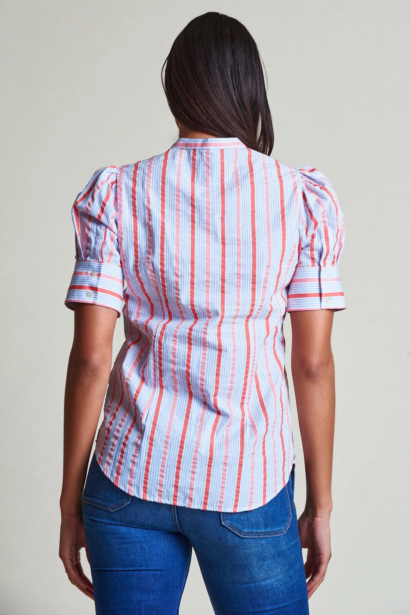 The Short Sleeve Puffed Shoulder Shirt sold by The Shirt by Rochelle Behrens product image thumbnail 4