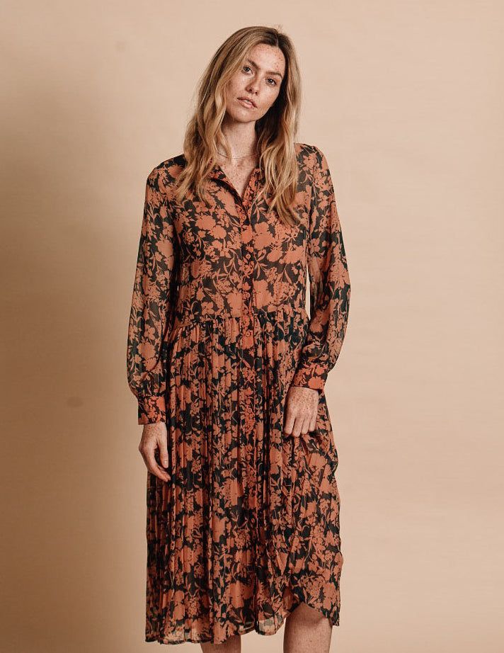 The Pleated Chiffon Dress sold by The Shirt by Rochelle Behrens product image thumbnail 2