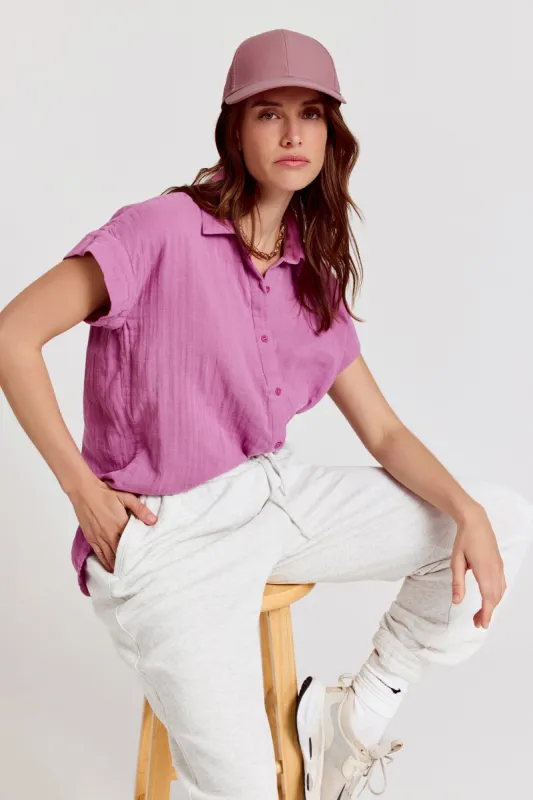 The Short Sleeve Boyfriend Shirt sold by The Shirt by Rochelle Behrens